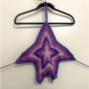 House of Sunny Crochet Star Top